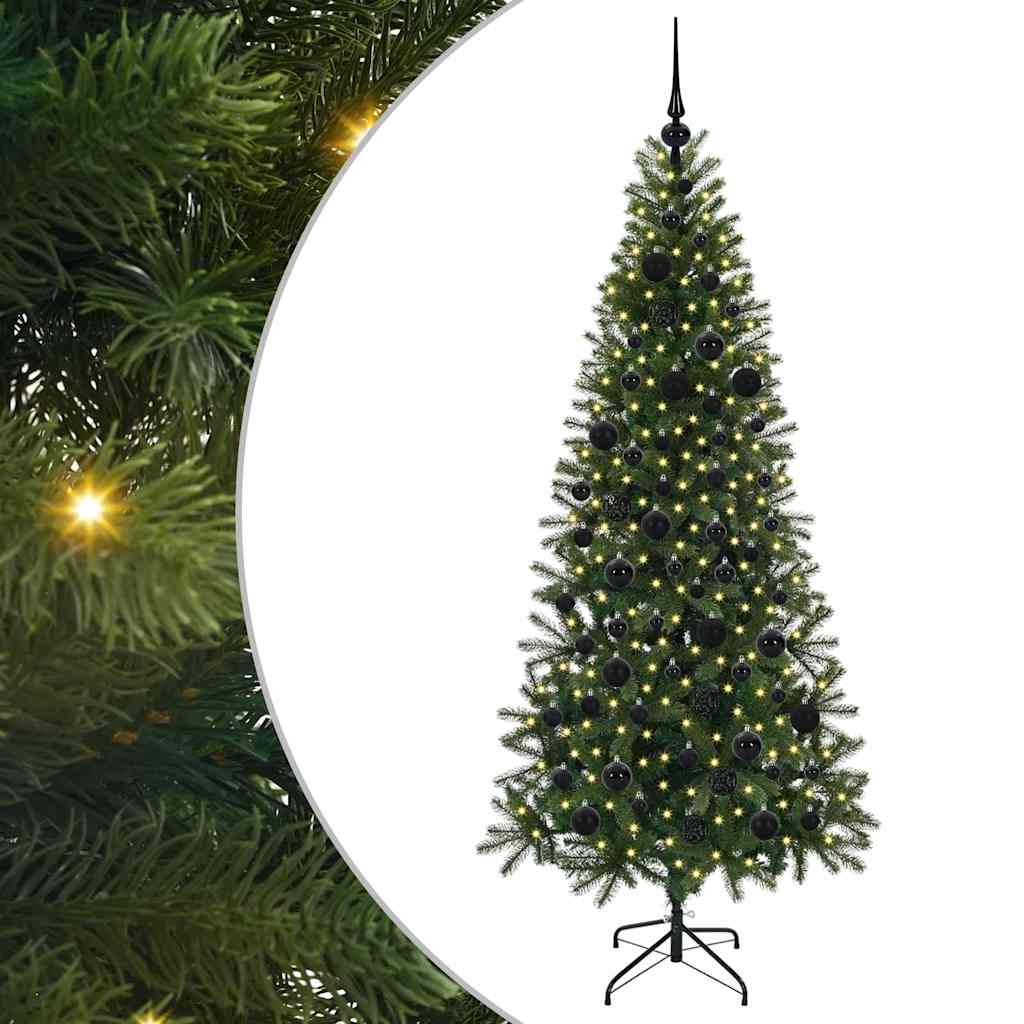 Künstlicher Weihnachtsbaum von Vidaxx mit 300 LEDs mit standardmäßigem grünem 180 cm PE und PVC