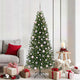 Künstlicher Weihnachtsbaum von Vidaxx mit 300 LEDs mit standardmäßigem grünem 180 cm PE und PVC