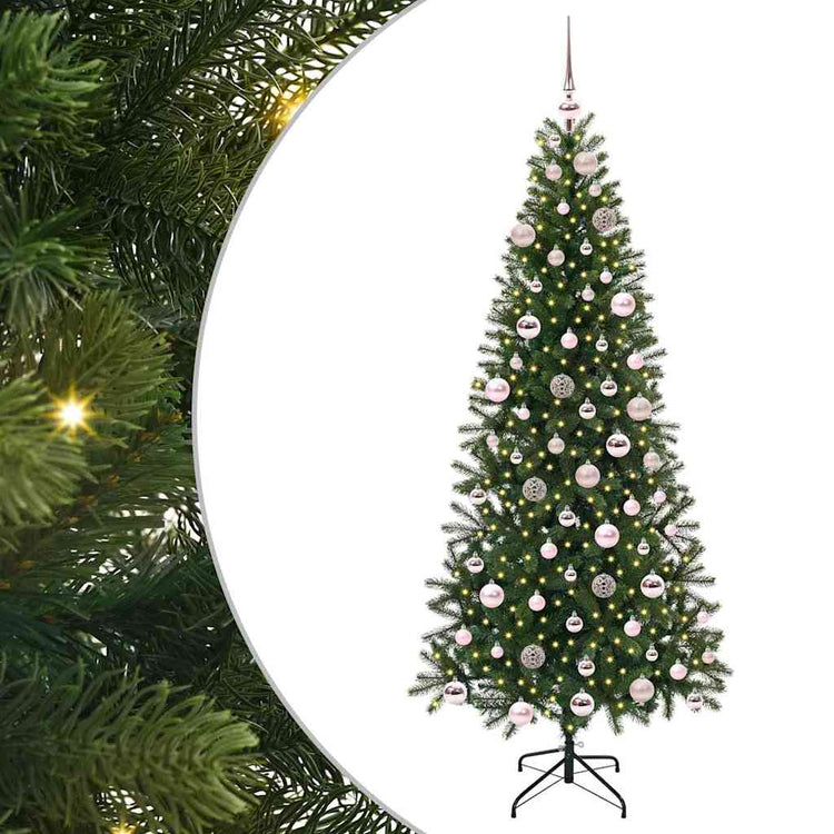 Künstlicher Weihnachtsbaum von Vidaxx mit 300 LEDs mit standardmäßigem grünem 180 cm PE und PVC