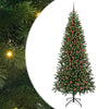 Vidaxx Künstlicher Weihnachtsbaum mit 300 LEDs mit standardmäßigem grünem 210 cm PE und PVC