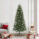 Vidaxx Künstlicher Weihnachtsbaum mit 300 LEDs mit standardmäßigem grünem 210 cm PE und PVC
