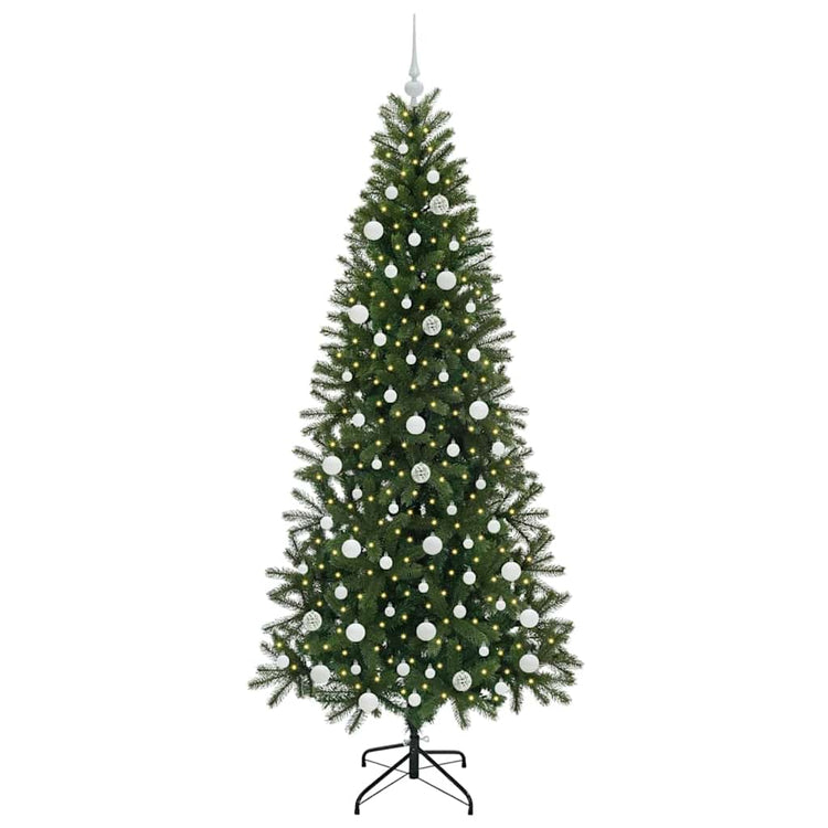 Vidaxx Künstlicher Weihnachtsbaum mit 300 LEDs mit standardmäßigem grünem 210 cm PE und PVC