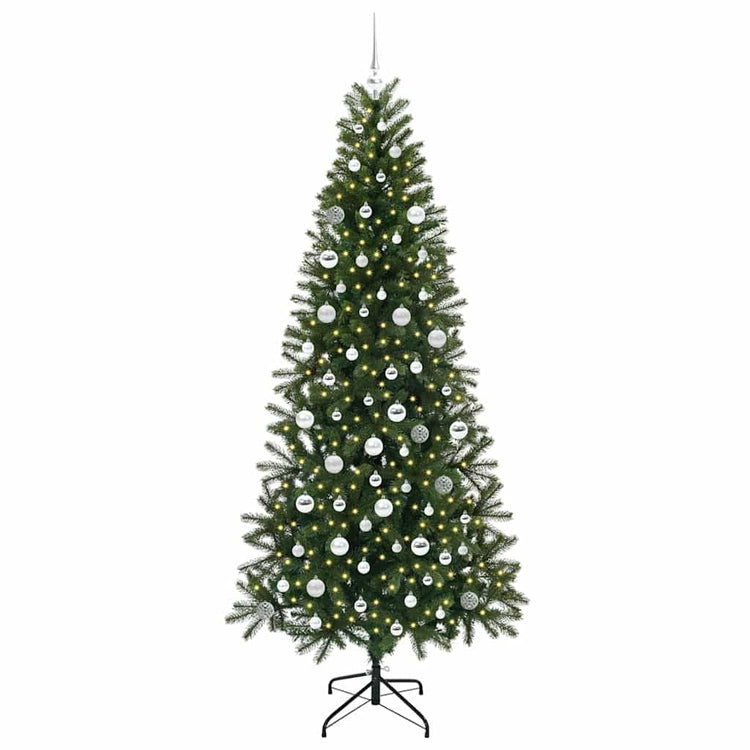 Vidaxx Künstlicher Weihnachtsbaum mit 300 LEDs mit standardmäßigem grünem 210 cm PE und PVC