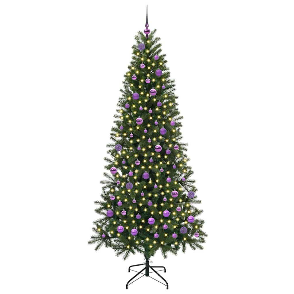 Vidaxx Künstlicher Weihnachtsbaum mit 300 LEDs mit standardmäßigem grünem 210 cm PE und PVC