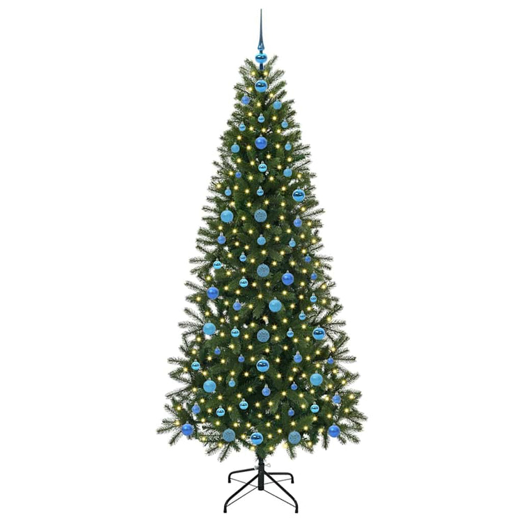 Vidaxx Künstlicher Weihnachtsbaum mit 300 LEDs mit standardmäßigem grünem 210 cm PE und PVC