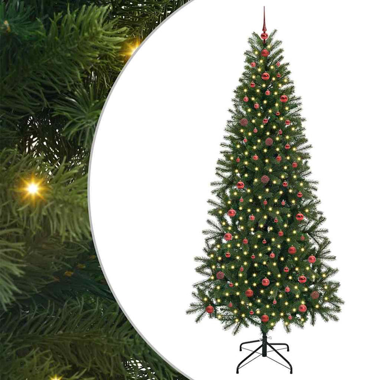 Künstlicher Weihnachtsbaum von Vidaxx mit 300 LEDs mit standardmäßigem grünem 240 cm PE und PVC