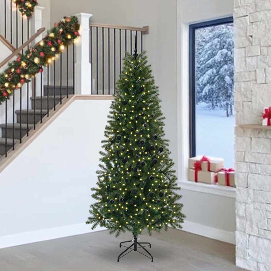 Künstlicher Weihnachtsbaum von Vidaxx mit 300 LEDs mit standardmäßigem grünem 240 cm PE und PVC