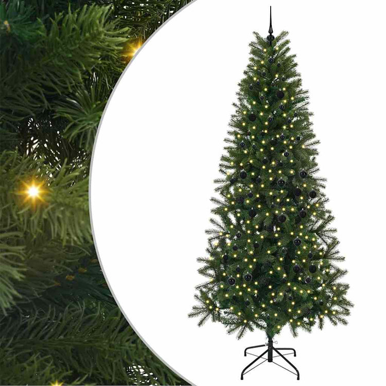 Künstlicher Weihnachtsbaum von Vidaxx mit 300 LEDs mit standardmäßigem grünem 240 cm PE und PVC