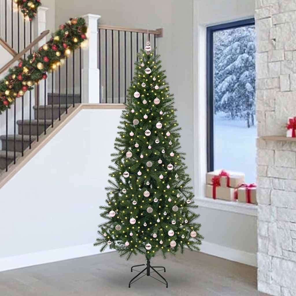 Künstlicher Weihnachtsbaum von Vidaxx mit 300 LEDs mit standardmäßigem grünem 240 cm PE und PVC