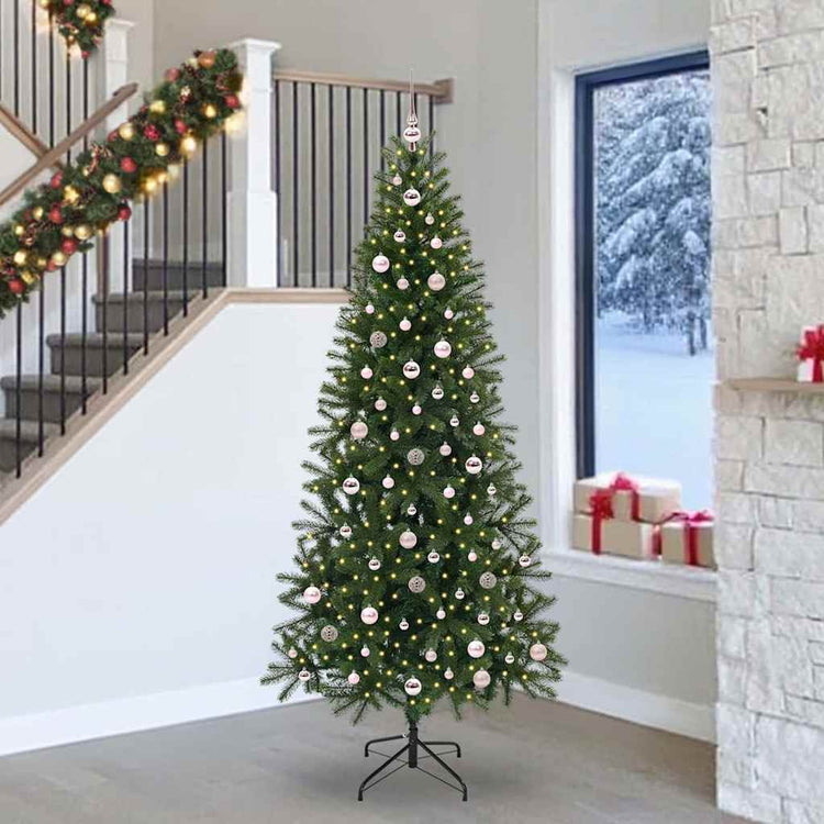 Künstlicher Weihnachtsbaum von Vidaxx mit 300 LEDs mit standardmäßigem grünem 240 cm PE und PVC