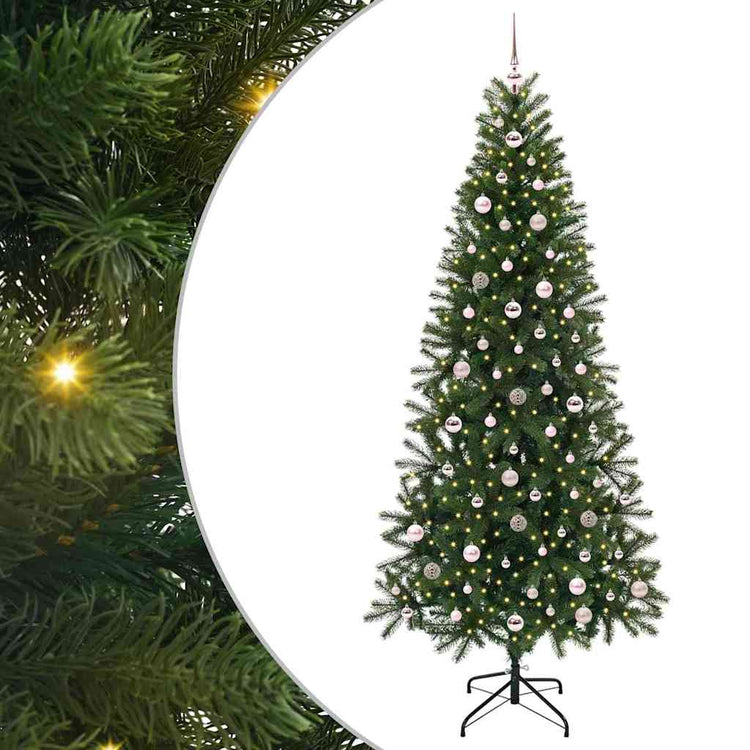 Künstlicher Weihnachtsbaum von Vidaxx mit 300 LEDs mit standardmäßigem grünem 240 cm PE und PVC