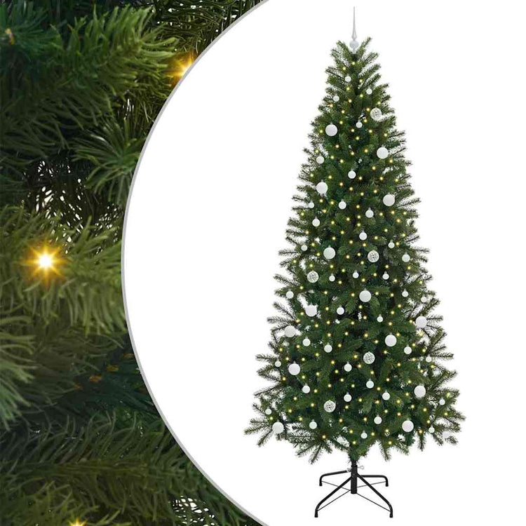 Künstlicher Weihnachtsbaum von Vidaxx mit 300 LEDs mit standardmäßigem grünem 240 cm PE und PVC