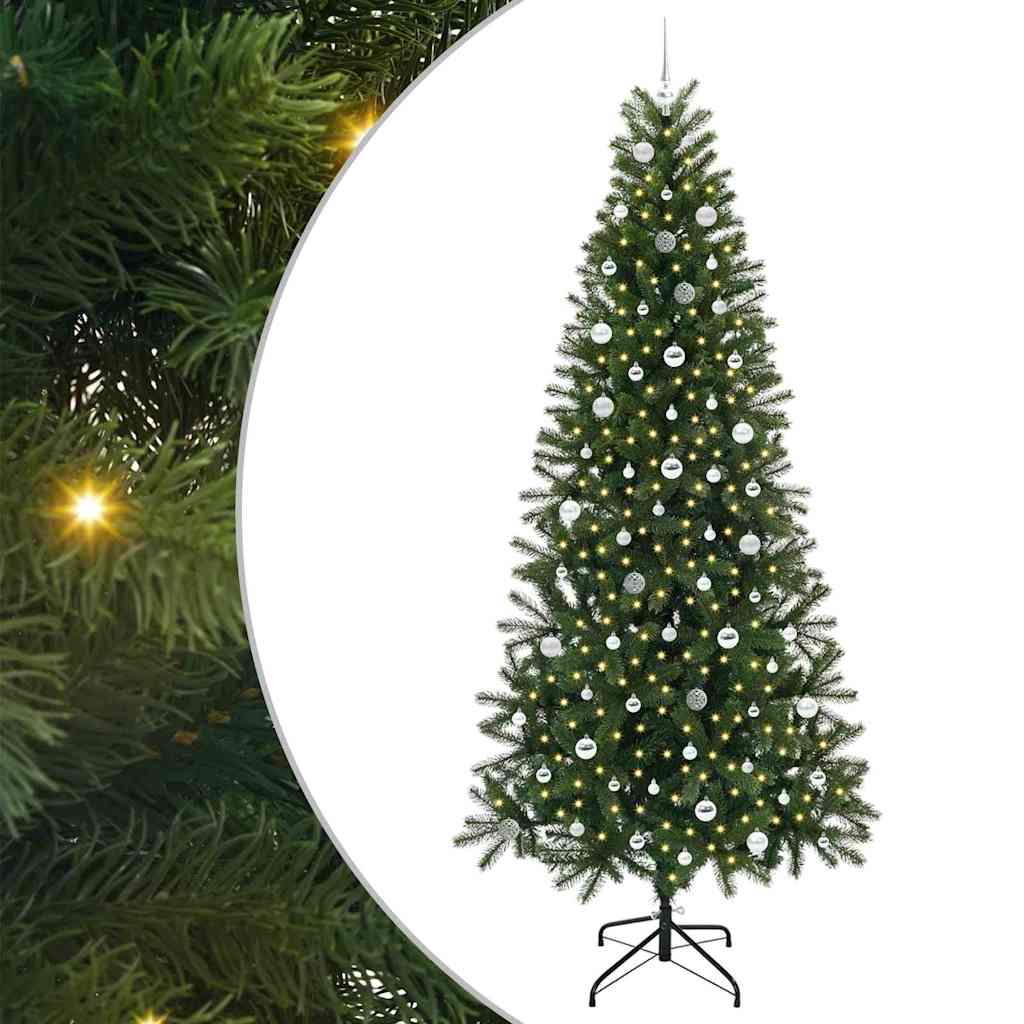 Künstlicher Weihnachtsbaum von Vidaxx mit 300 LEDs mit standardmäßigem grünem 240 cm PE und PVC