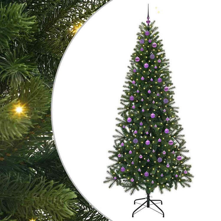 Künstlicher Weihnachtsbaum von Vidaxx mit 300 LEDs mit standardmäßigem grünem 240 cm PE und PVC