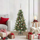 Vidaxx künstlicher klappbarer Weihnachtsbaum grün 120 cm PE und PVC