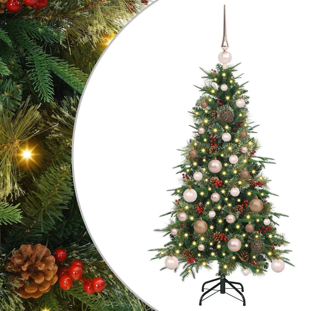 Vidaxx künstlicher klappbarer Weihnachtsbaum grün 120 cm PE und PVC