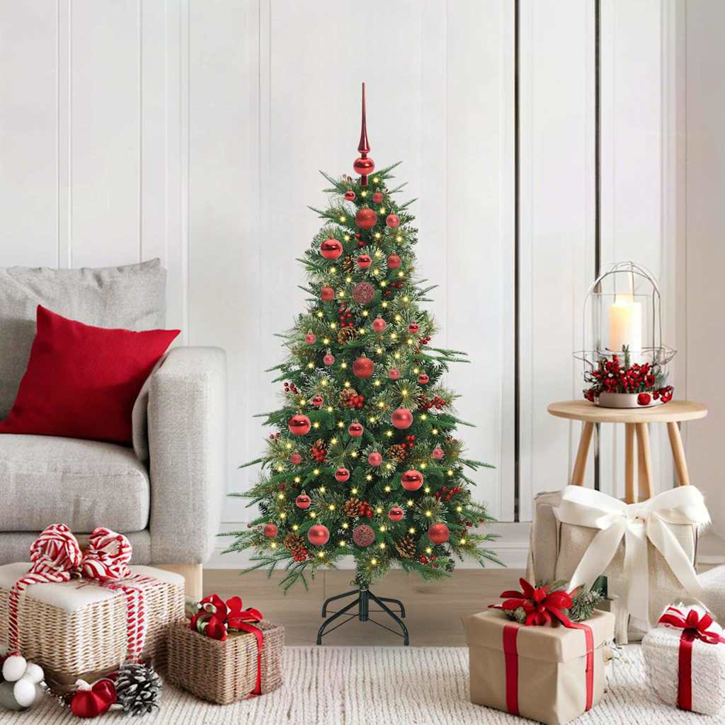 Vidaxx künstlicher zusammenklappbarer Weihnachtsbaum grün 120 cm PE und PVC