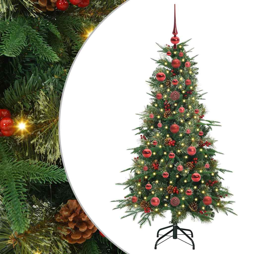 Vidaxx künstlicher zusammenklappbarer Weihnachtsbaum grün 120 cm PE und PVC