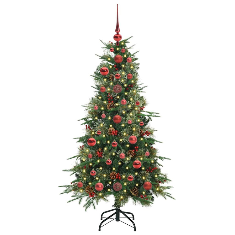 Vidaxx künstlicher zusammenklappbarer Weihnachtsbaum grün 120 cm PE und PVC
