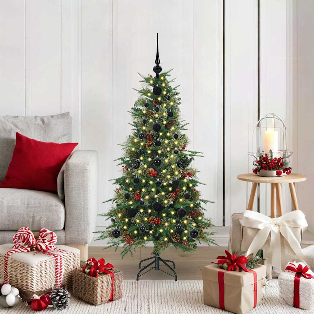 Vidaxx künstlicher zusammenklappbarer Weihnachtsbaum grün 120 cm PE und PVC