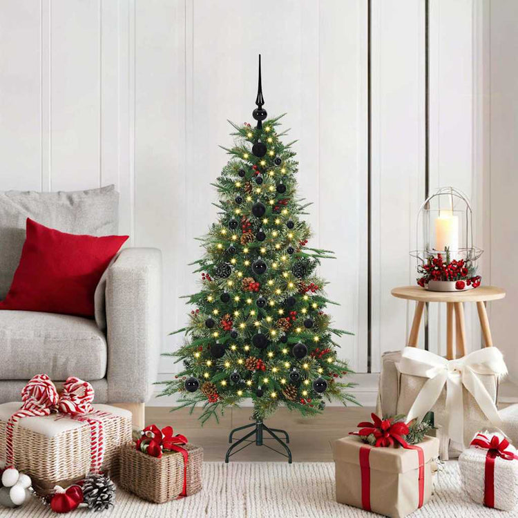 Vidaxx künstlicher zusammenklappbarer Weihnachtsbaum grün 120 cm PE und PVC