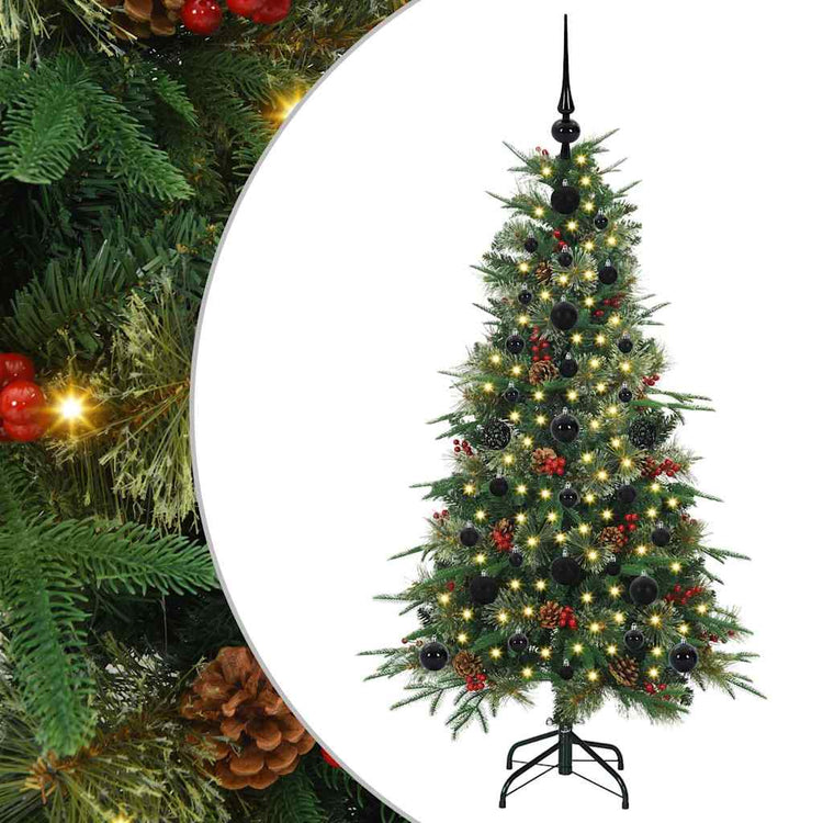 Vidaxx künstlicher zusammenklappbarer Weihnachtsbaum grün 120 cm PE und PVC