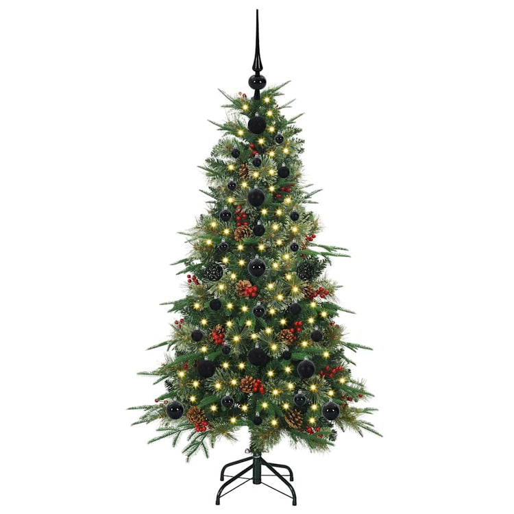 Vidaxx künstlicher zusammenklappbarer Weihnachtsbaum grün 120 cm PE und PVC