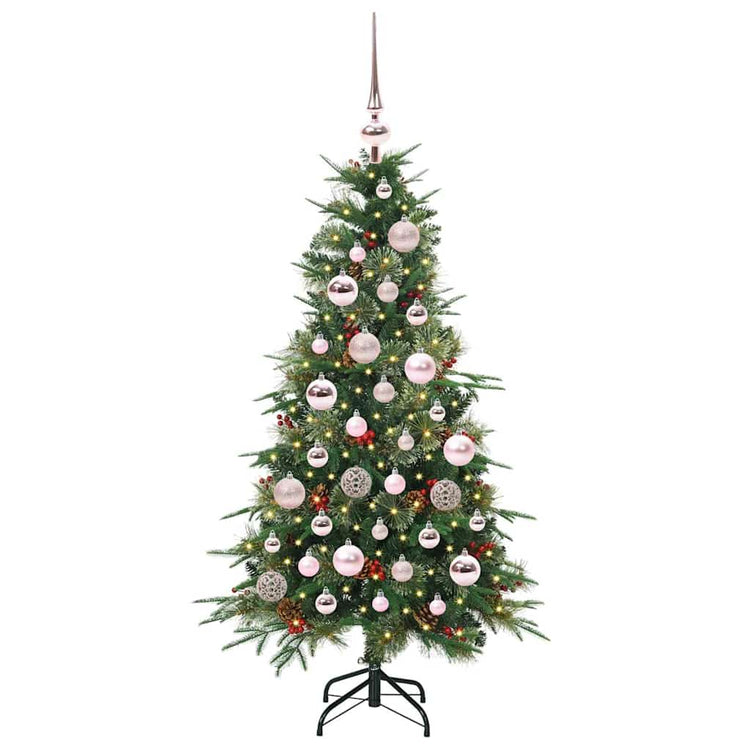 Vidaxx künstlicher zusammenklappbarer Weihnachtsbaum grün 120 cm PE und PVC