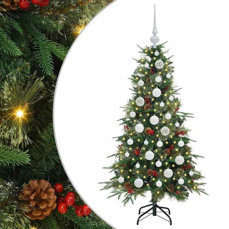 Vidaxx künstlicher zusammenklappbarer Weihnachtsbaum grün 120 cm PE und PVC