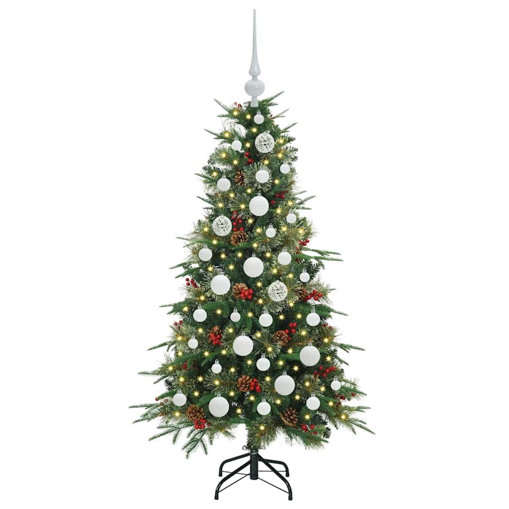 Vidaxx künstlicher zusammenklappbarer Weihnachtsbaum grün 120 cm PE und PVC