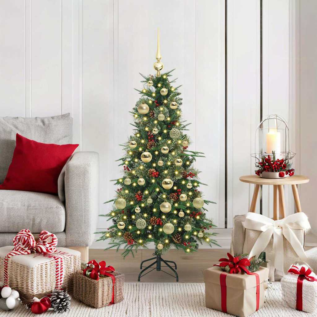 Vidaxx künstlicher zusammenklappbarer Weihnachtsbaum grün 120 cm PE und PVC