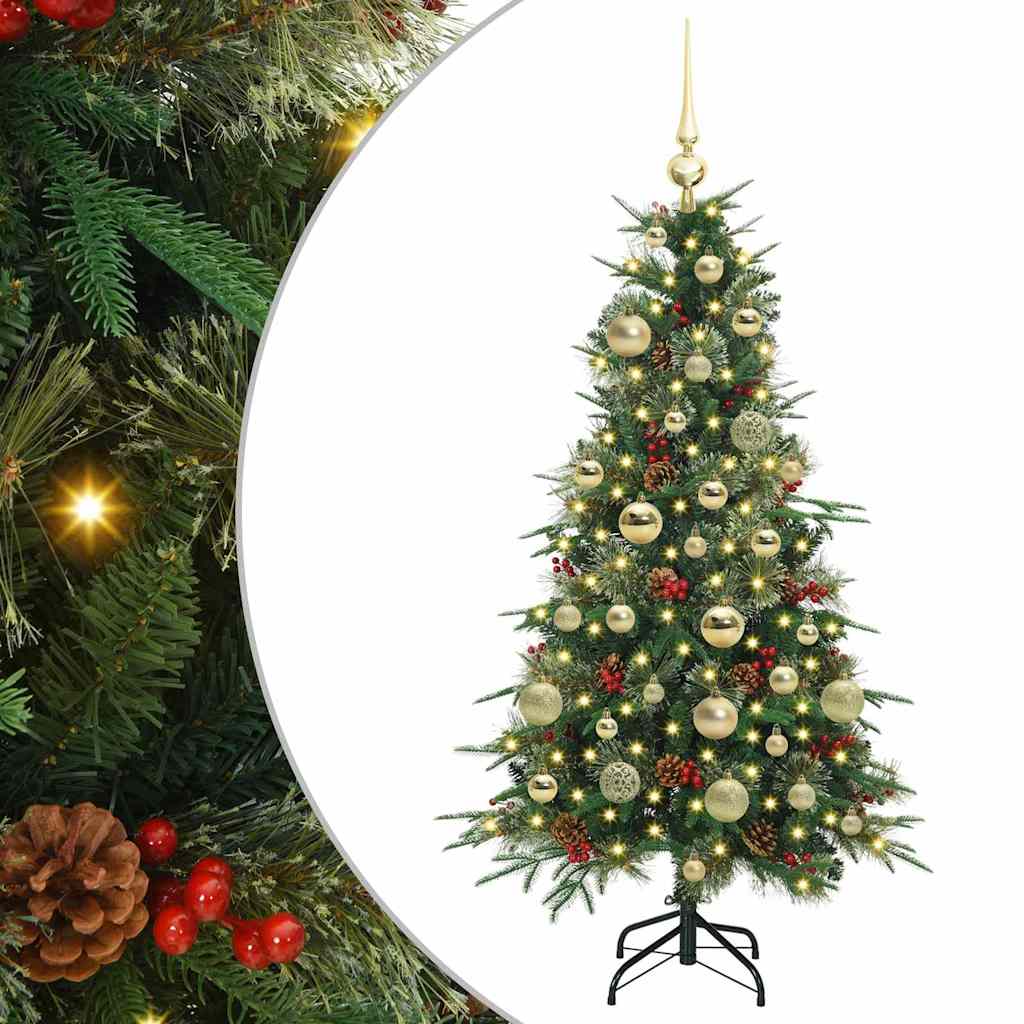 Vidaxx künstlicher zusammenklappbarer Weihnachtsbaum grün 120 cm PE und PVC