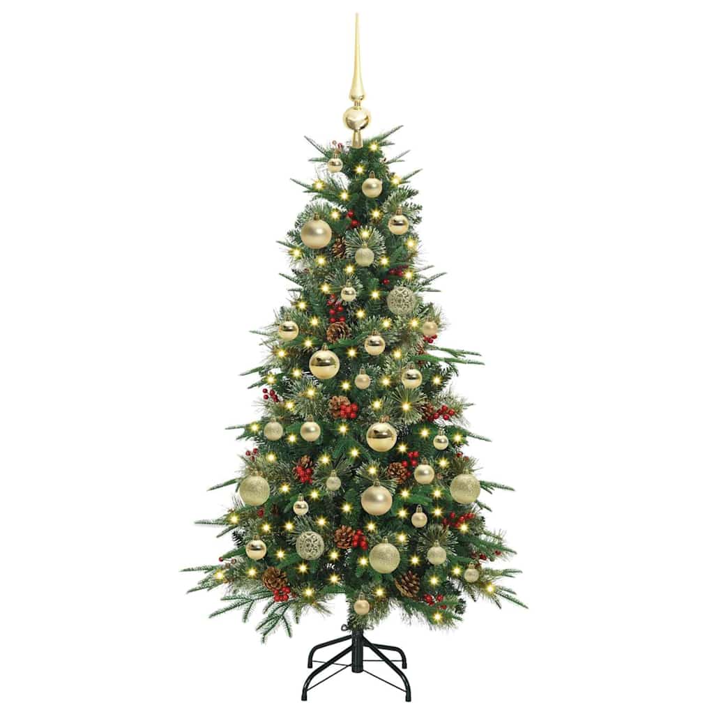Vidaxx künstlicher zusammenklappbarer Weihnachtsbaum grün 120 cm PE und PVC