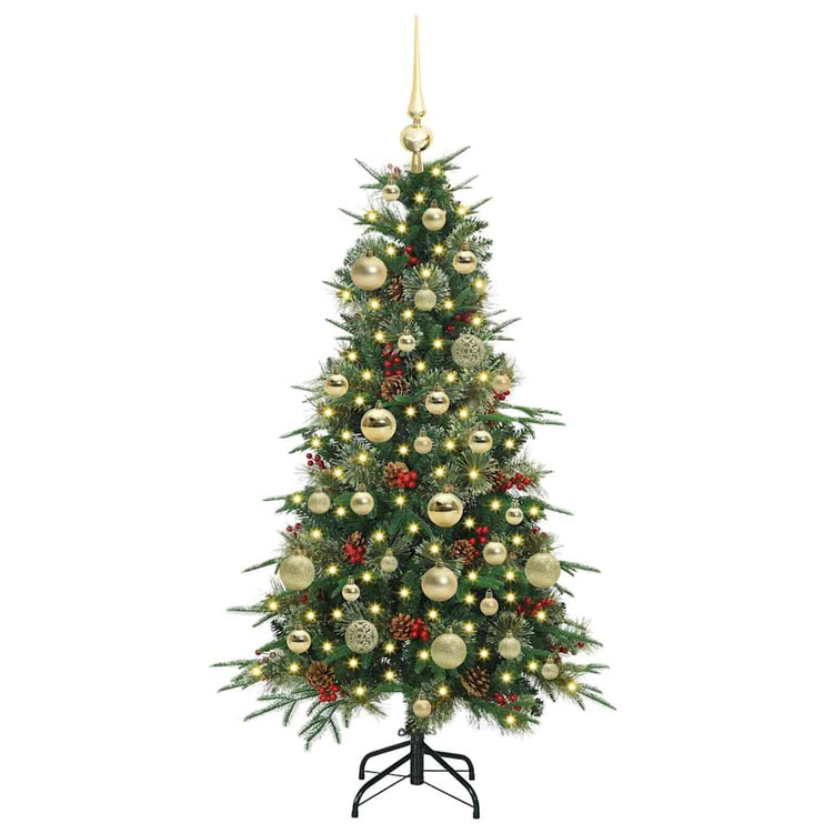 Vidaxx künstlicher zusammenklappbarer Weihnachtsbaum grün 120 cm PE und PVC