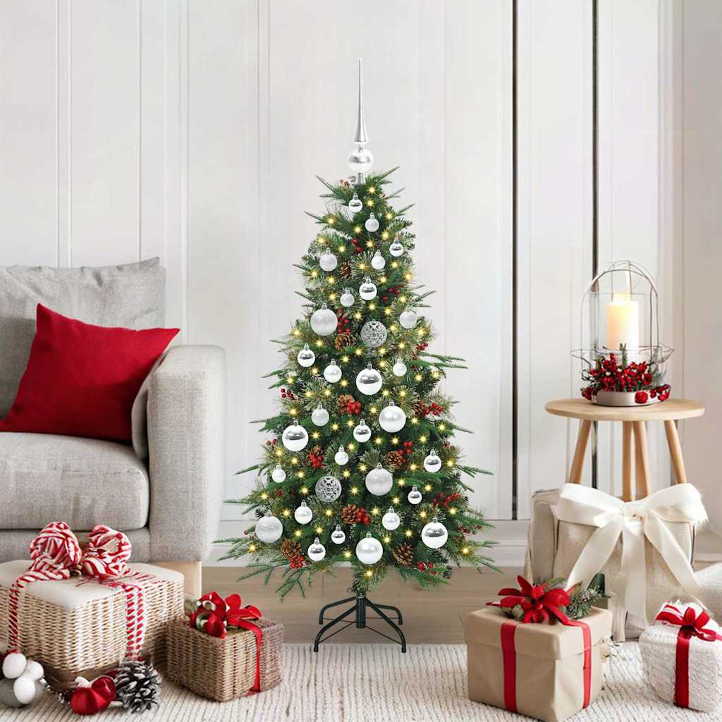 Vidaxx künstlicher zusammenklappbarer Weihnachtsbaum grün 120 cm PE und PVC