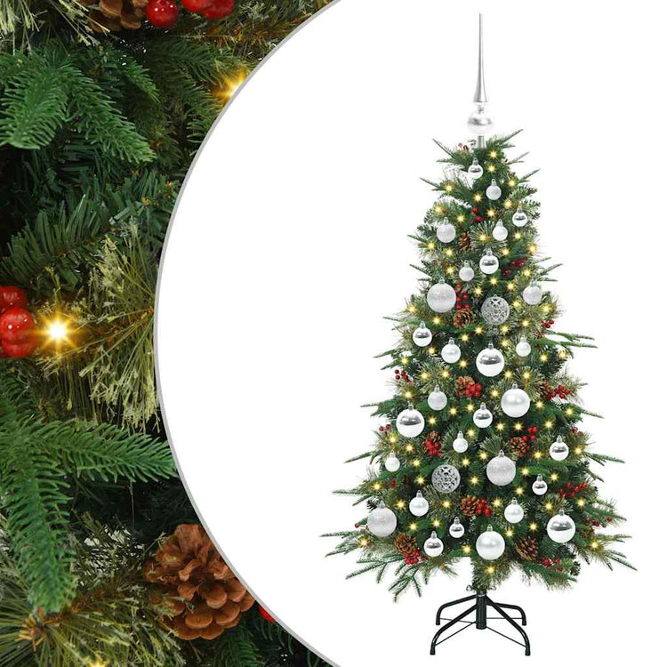 Vidaxx künstlicher zusammenklappbarer Weihnachtsbaum grün 120 cm PE und PVC