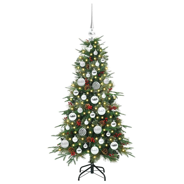 Vidaxx künstlicher zusammenklappbarer Weihnachtsbaum grün 120 cm PE und PVC