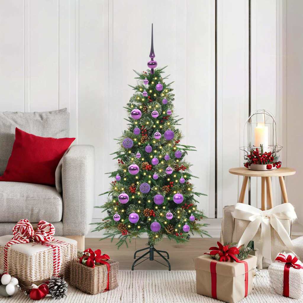 Vidaxx künstlicher zusammenklappbarer Weihnachtsbaum grün 120 cm PE und PVC