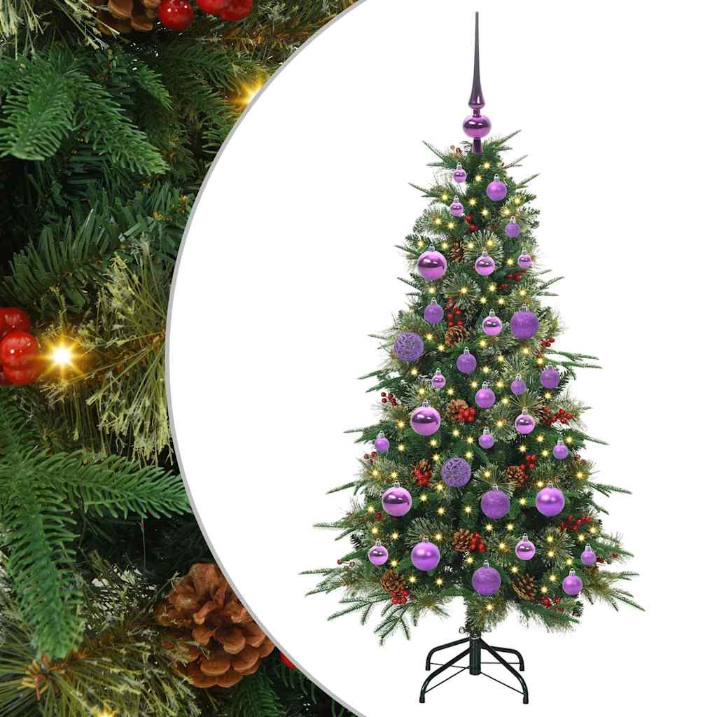 Vidaxx künstlicher zusammenklappbarer Weihnachtsbaum grün 120 cm PE und PVC