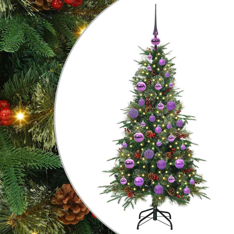 Vidaxx künstlicher zusammenklappbarer Weihnachtsbaum grün 120 cm PE und PVC