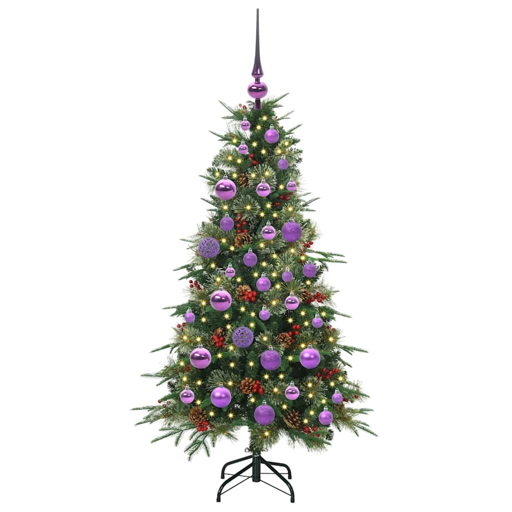Vidaxx künstlicher zusammenklappbarer Weihnachtsbaum grün 120 cm PE und PVC