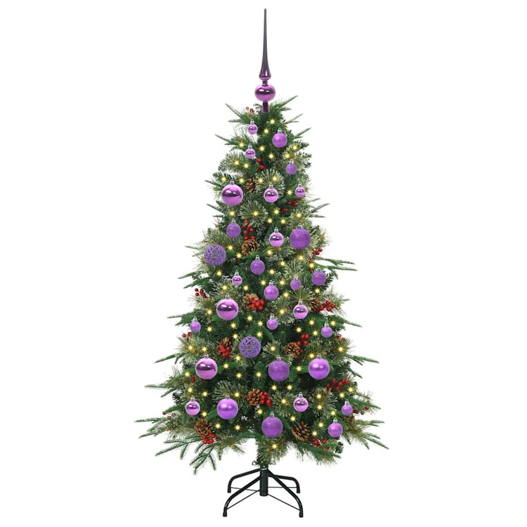 Vidaxx künstlicher zusammenklappbarer Weihnachtsbaum grün 120 cm PE und PVC