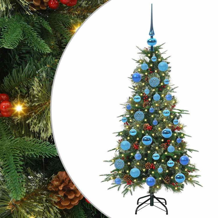 Vidaxx künstlicher zusammenklappbarer Weihnachtsbaum grün 120 cm PE und PVC