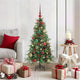 Vidaxx künstlicher zusammenklappbarer Weihnachtsbaum grün 120 cm PE und PVC