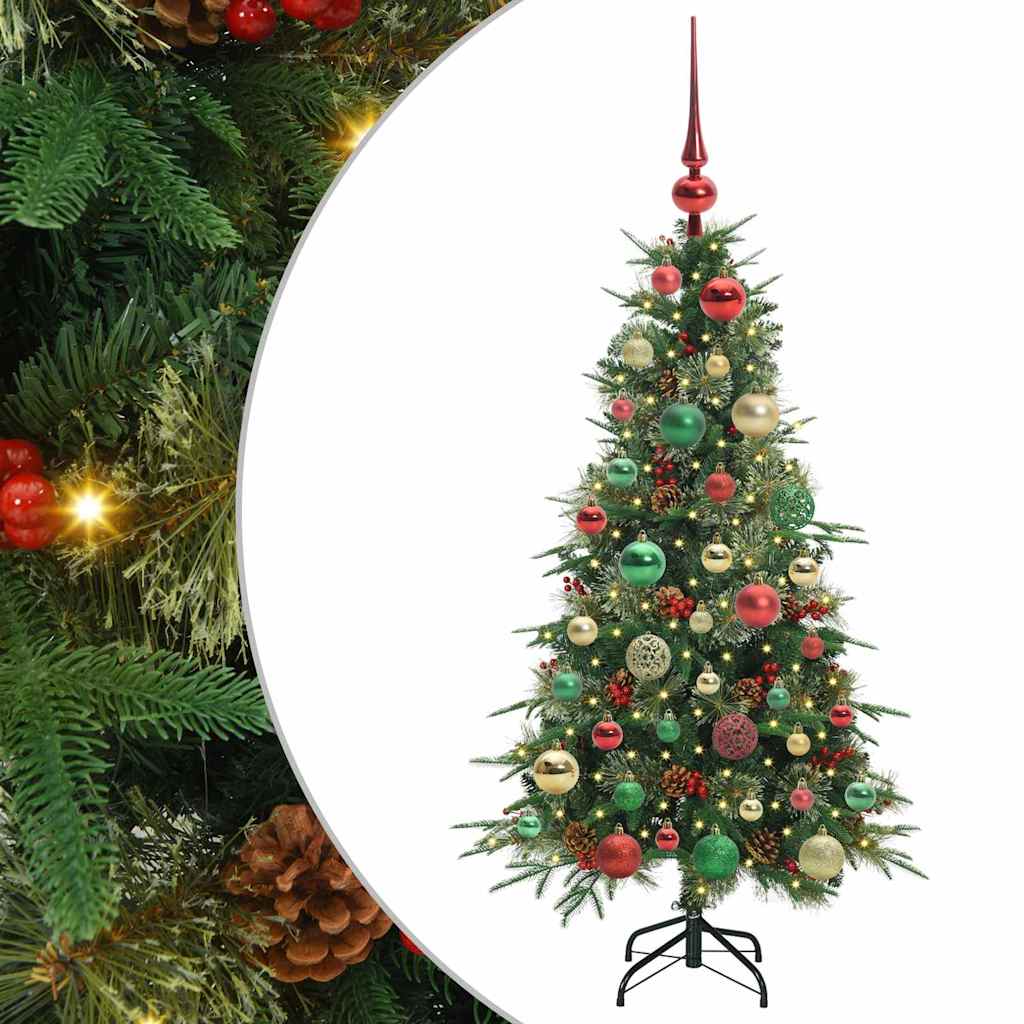 Vidaxx künstlicher zusammenklappbarer Weihnachtsbaum grün 120 cm PE und PVC