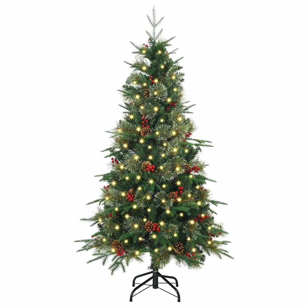 Vidaxx künstlicher klappbarer Weihnachtsbaum grün 150 cm PE und PVC