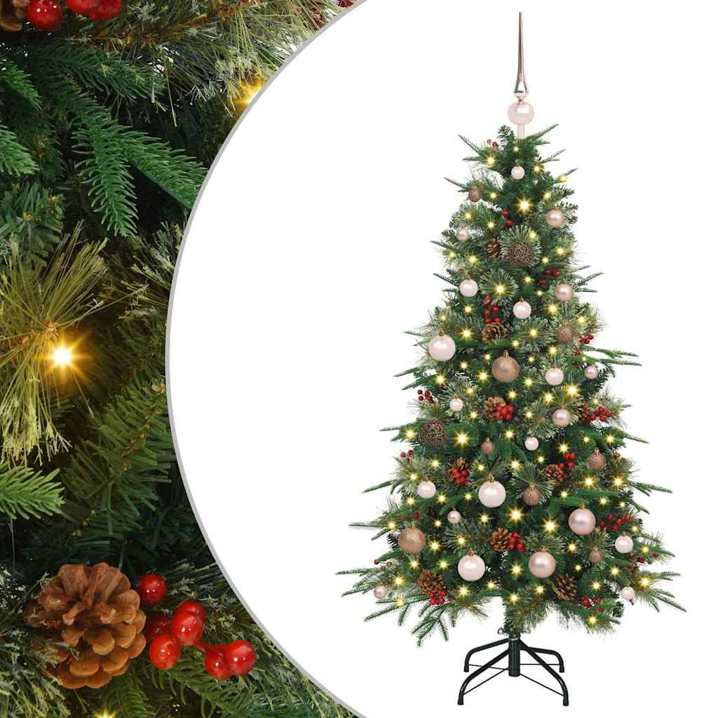 Vidaxx künstlicher klappbarer Weihnachtsbaum grün 150 cm PE und PVC