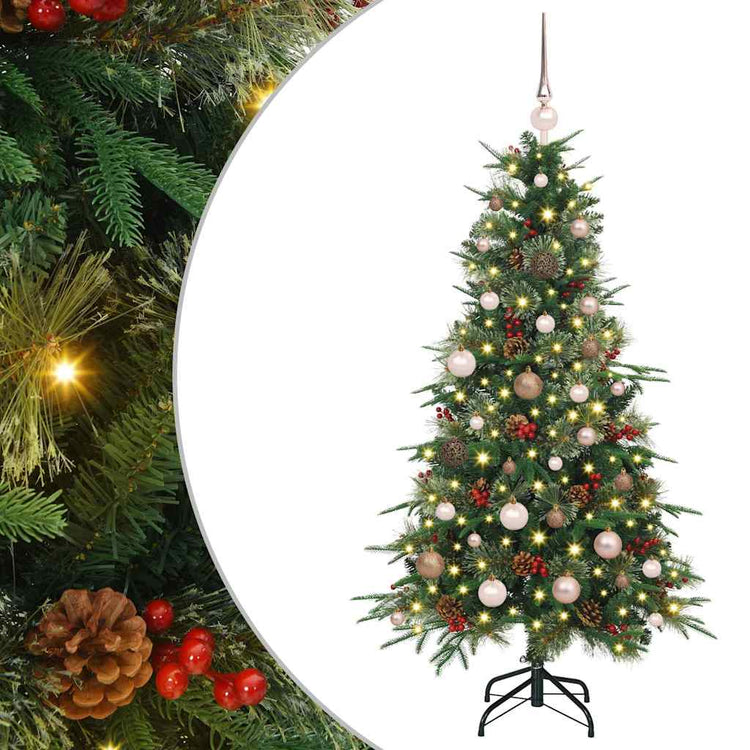 Vidaxx künstlicher klappbarer Weihnachtsbaum grün 150 cm PE und PVC