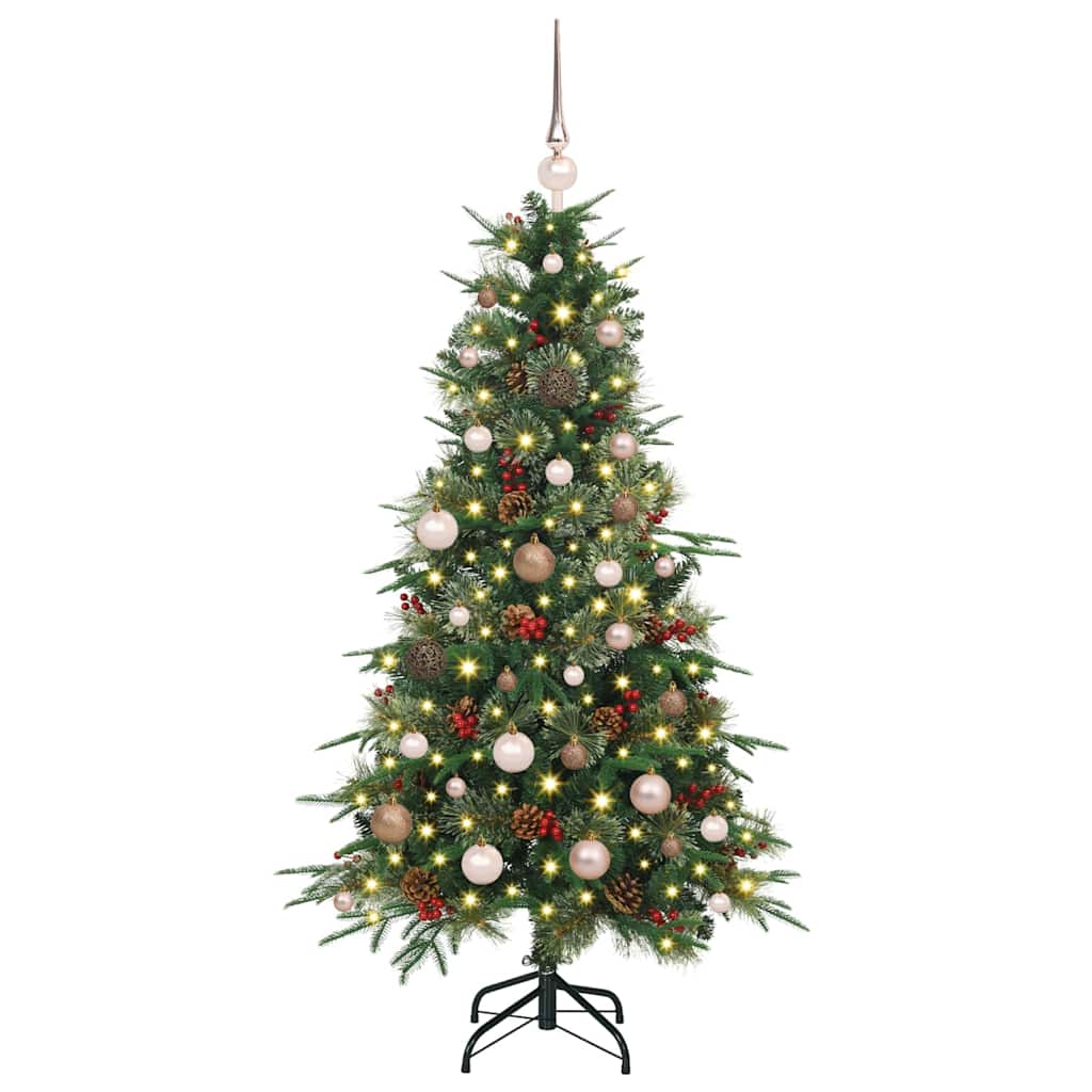 Vidaxx künstlicher klappbarer Weihnachtsbaum grün 150 cm PE und PVC