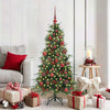 Vidaxx künstlicher klappbarer Weihnachtsbaum grün 150 cm PE und PVC